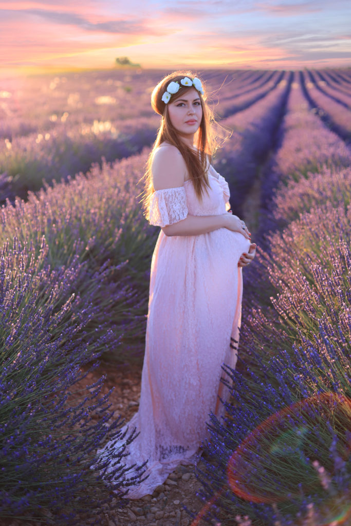 photo grossesse frejus studio carolina r. valensole rousse lavande