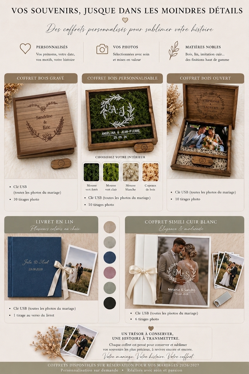 Coffret mariage photographe pro fréjus